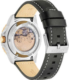 Citizen Mechanical Automatic Black Dial Black Leather Strap Watch for Men - NJ0176-10E Buy Now By Citizen