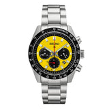 Seiko Prospex Speedtimer Solar Chronograph Yellow Dial Silver Steel Strap Watch for Men - SSC929 Buy Now By Seiko