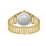 Hugo Boss Candor Black Dial Gold Steel Strap Watch for Men - 1514077 Buy Now By Hugo Boss