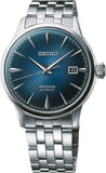 Seiko Presage Cocktail Time Automatic Blue Dial Silver Steel Strap Watch for Men - SRPB41J1 Authentic Buy Shop Now