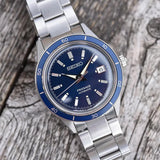 Seiko Presage Style60's Automatic Blue Dial Silver Steel Strap Watch for Men - SRPG05J1 Authentic Buy Shop Now