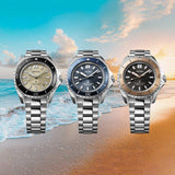 Seiko Prospex Polygonal Sea Diver Automatic Black Dial Silver Steel Strap Watch for Men - SPB485J1 Authentic Buy Shop Now