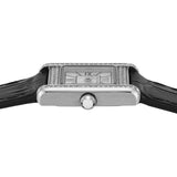 Emporio Armani Classic Crystals Silver Dial Black Leather Strap Watch for Women - AR11660 Buy Now By Emporio Armani