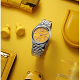 Citizen Tsuyosa Automatic Yellow Dial Silver Steel Strap Watch for Men - NJ0150-56Z Authentic Buy Shop Now