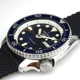 Seiko 5 Sports SKX Automatic Blue Dial Blue Silicone Strap Watch for Men - SRPD71K2 Authentic Buy Shop Now