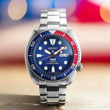 Seiko Prospex PADI Special Edition Automatic Blue Dial Silver Steel Strap Watch for Men - SRPE99 Buy Now By Seiko