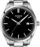 Tissot PR 100 Black Dial Silver Steel Strap Watch for Men - T150.410.11.051.00 Authentic Buy Shop Now