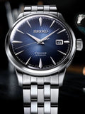 Seiko Presage Cocktail Time Automatic Blue Dial Silver Steel Strap Watch for Men - SRPB41J1 Authentic Buy Shop Now
