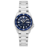 Seiko 5 Sports SKX Street Denim Blue Dial Silver Steel Strap Watch for Men - SRPL77K1 Authentic Buy Shop Now
