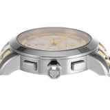 Tory Burch The Tory Chronograph White Dial Two Tone Steel Strap Watch for Women - TBW1052 Buy Now By Tory Burch