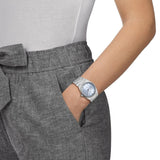 Tissot PRX Quartz Ice Blue Dial Silver Steel Strap Watch for Women - T137.010.11.351.00 Authentic Buy Shop Now