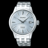 Seiko Presage Cocktail Time Automatic Ice Blue Dial Silver Steel Strap Watch for Men - SRPE19J1 Authentic Buy Shop Now