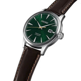 Seiko Presage Cocktail Time Automatic Green Dial Brown Leather Strap Watch for Men - SRPD37J1 Authentic Buy Shop Now