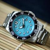 Citizen Mechanical Automatic Turquoise Dial Silver Steel Strap Watch for Men - NJ0170-83X Buy Now By Citizen