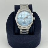 Tissot PR 100 Chronograph Light Blue Dial Silver Steel Strap Watch for Men - T150.417.11.351.00 Authentic Buy Shop Now