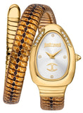Just Cavalli Cosenza Silver Dial Gold Steel Strap Watch for Women - JC1L251M0025