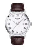 Tissot T Classic Dream Quartz White Dial Brown Leather Strap Watch for Men - T129.410.16.013.00 Authentic Buy Shop Now