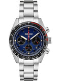 Seiko Prospex Speedtimer Solar Chronograph Blue Dial Silver Steel Strap Watch for Men - SSC815 Authentic Buy Shop Now