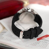 Hugo Boss Runner Chronograph Black Dial Black Silicone Strap Watch for Men - 1514141 Buy Now By Hugo Boss