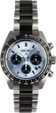 Seiko Prospex Speedtimer Solar Chronograph Limited Edition Blue Dial Two Tone Steel Strap Watch for Men - SSC909 Authentic Buy Shop Now