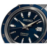 Seiko Presage Style60's Automatic Blue Dial Silver Steel Strap Watch for Men - SRPG05J1 Authentic Buy Shop Now