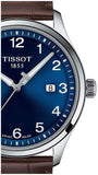 Tissot T-Sport Gent XL Blue Dial Brown Leather Strap Watch for Men - T116.410.16.047.00 Authentic Buy Shop Now