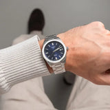 Tissot PRC 100 Solar Quartz Blue Dial Silver Steel Strap Watch for Men - T151.422.11.041.00 Authentic Buy Shop Now