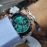 Maserati Attrazione Chronograph Green Dial Silver Steel Strap Watch for Men - R8853151011 Authentic Buy Shop Now