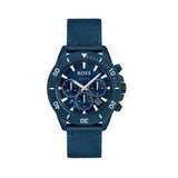 Hugo Boss Admiral Chronograph Blue Dial Blue Nylon Strap Watch for Men - 1513919 Authentic Buy Shop Now