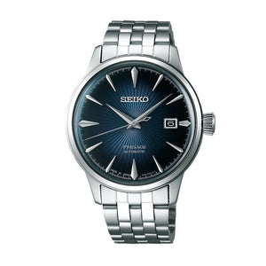 Seiko Presage Cocktail Time Automatic Blue Dial Silver Steel Strap Watch for Men - SRPB41J1 Authentic Buy Shop Now