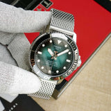 Tissot Seastar 1000 Powermatic 80 Automatic Green Dial Silver Mesh Strap Watch for Men - T120.407.11.091.00 Authentic Buy Shop Now