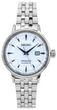 Seiko Presage Cocktail Time Automatic Skydiving Diamonds Blue Dial Silver Steel Strap Watch for Women - SRE007J1 Authentic Buy Shop Now