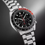 Seiko Prospex Speedtimer Solar Chronograph Black Dial Silver Steel Strap Watch for Men - SSC915 Buy Now By Seiko