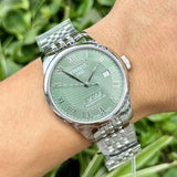 Tissot Le Locle Powermatic 80 Automatic Green Dial Silver Steel Strap Watch for Men - T006.407.11.093.00 Authentic Buy Shop Now
