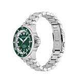 Emporio Armani Sea Explorer Green Dial Silver Steel Strap Watch for Men - AR60080 Buy Now By Emporio Armani