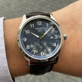 Tissot T-Sport Gent XL Black Dial Black Leather Strap Watch for Men - T116.410.16.057.00 Authentic Buy Shop Now