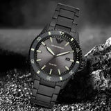 Emporio Armani World Explorer Black Dial Black Steel Strap Watch for Men - AR11398 Buy Now By Emporio Armani