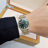 Citizen Tsuyosa 60 Automatic Green Dial Two Tone Steel Strap Watch for Men - NK0024-54X Authentic Buy Shop Now