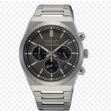 Seiko Conceptual Chronograph Grey Dial Silver Steel Strap Watch for Men - SSB455P1 Authentic Buy Shop Now