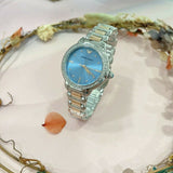 Emporio Armani Three Hand Blue Dial Two Tone Steel Strap Watch for Women - AR11597 Buy Now By Emporio Armani