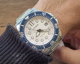 Citizen Mechanical Automatic White Dial Silver Steel Strap Watch for Men - NJ0171-81A