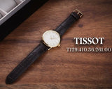 Tissot Classic Dream Ivory Dial Brown Leather Strap Watch for Men - T129.410.36.261.00 Authentic Buy Shop Now