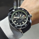 Seiko 5 Sports SKX Automatic Black Dial Black Silicone Strap Watch for Men - SRPD73K2 Authentic Buy Shop Now