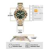 Emporio Armani Sea Explorer Chronograph Green Dial Two Tone Steel Strap Watch for Men - AR11586 Buy Now By Emporio Armani