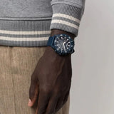 Hugo Boss Admiral Chronograph Blue Dial Blue Nylon Strap Watch for Men - 1513919 Authentic Buy Shop Now
