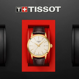 Tissot Classic Dream Ivory Dial Brown Leather Strap Watch for Men - T129.410.36.261.00 Authentic Buy Shop Now