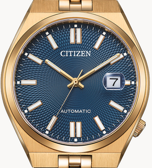 Citizen Tsuyosa 60 Automatic Blue Dial Rose Gold Steel Strap Watch for Men - NK0023-57L Authentic Buy Shop Now