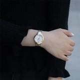 Emporio Armani Cleo Three Hand Mother of Pearl Dial Two Tone Steel Strap Watch for Women - AR11513 Buy Now By Emporio Armani