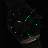 Seiko Conceptual Chronograph White Dial Silver Steel Strap Watch for Men - SSB451P1