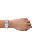 Emporio Armani Federica Pink Dial Silver Steel Strap Watch for Women - AR11658 Buy Now By Emporio Armani